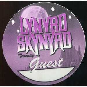 Vintage 1997 Lynyrd Skynyrd Backstage Pass Guest
